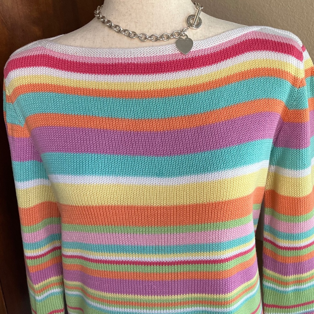 Ralph Lauren Striped Sweater - Size Large